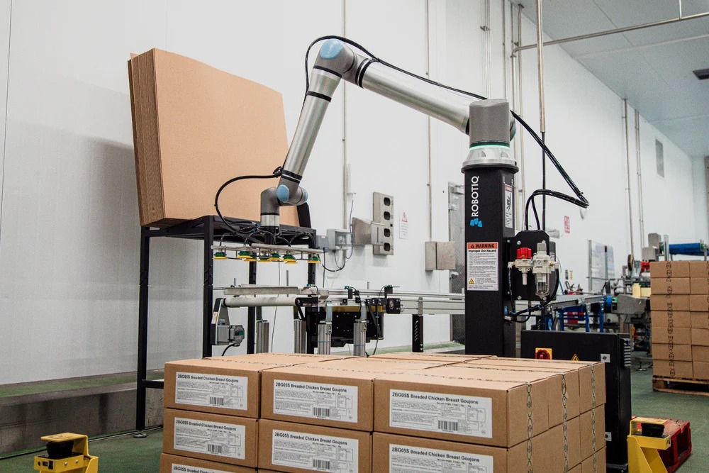 Paletizado Seguro y Eficiente: Nuevo Paquete de Seguridad para Celdas Robotiq